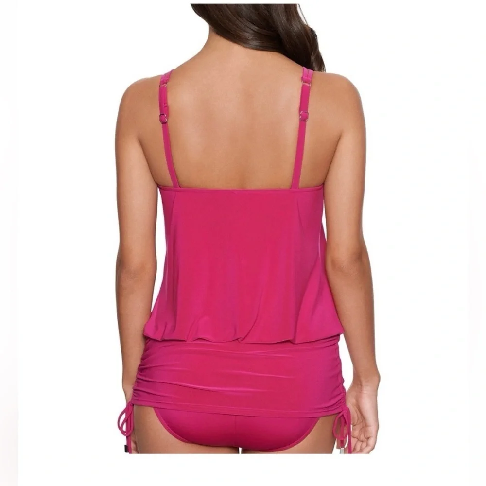 NWT MagicSuit Tummy Control Susan Allover Slimming Hot Pink One Piece Size 12